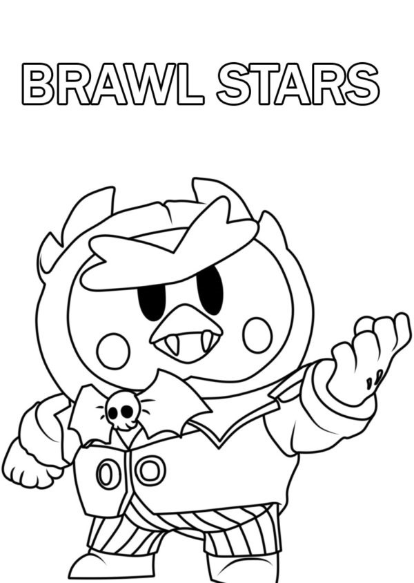 Brawl Stars värityssivu. 3 Värityskuva