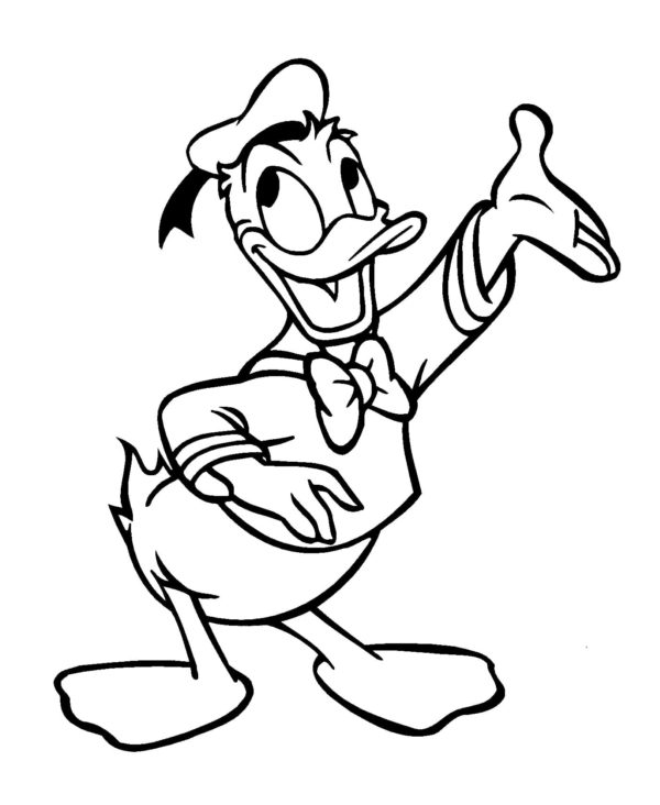 Kekseliäs ja kömpelö Donald Värityskuva