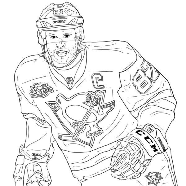 NHL värityssivu. 2 Värityskuva