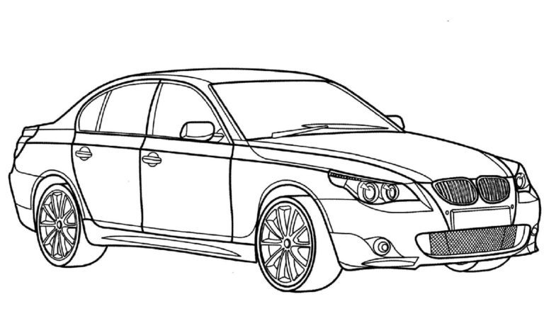 BMW 5-sarja. Värityskuva