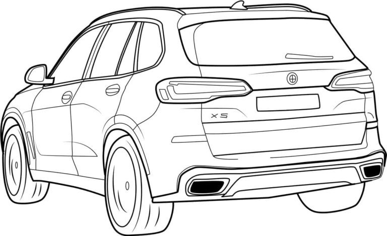 BMW X5. Värityskuva
