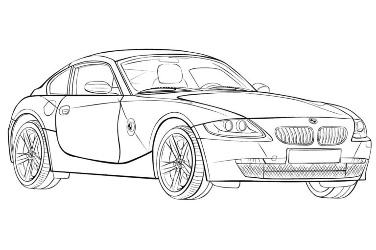 Hieno BMW värityssivu Värityskuva