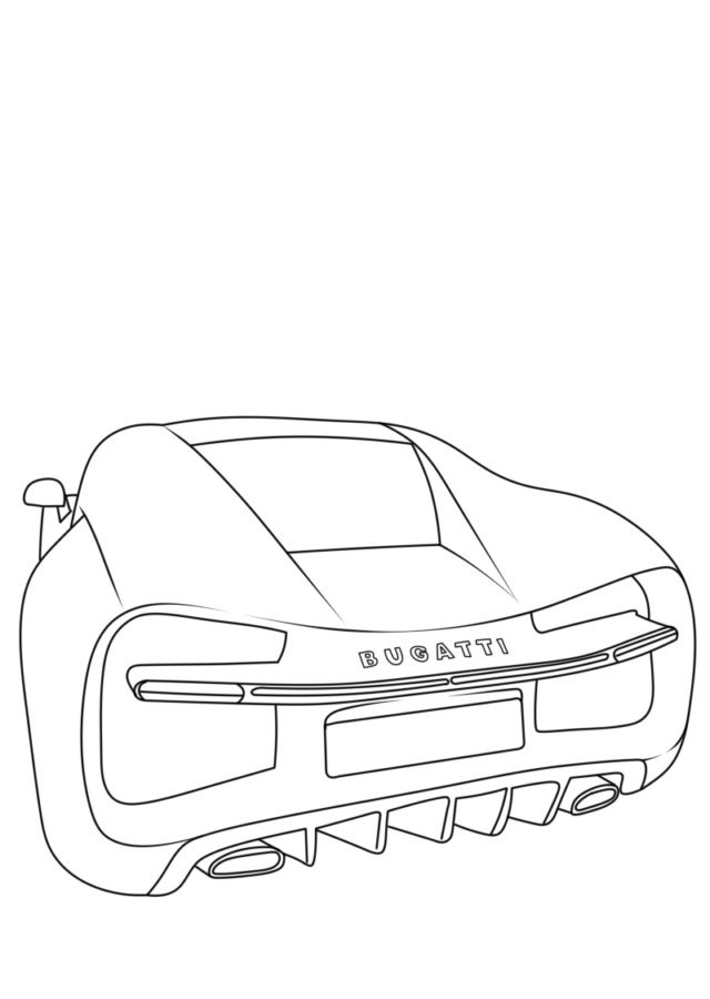 Kuva Bugatin väritykseen. 1 Värityskuva