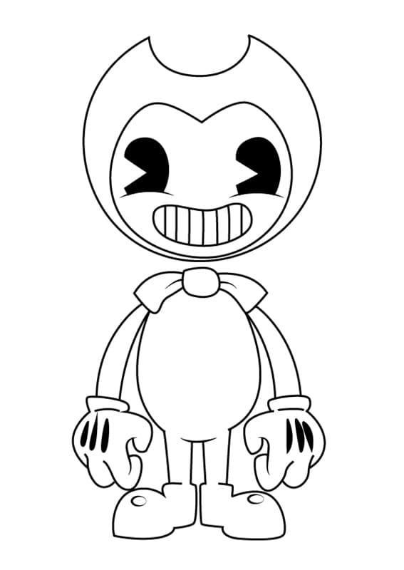 Bendy coloring pages