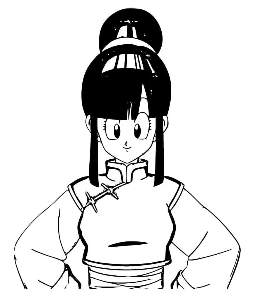 Chi-Chi Dragon Ball Zssä Värityskuva