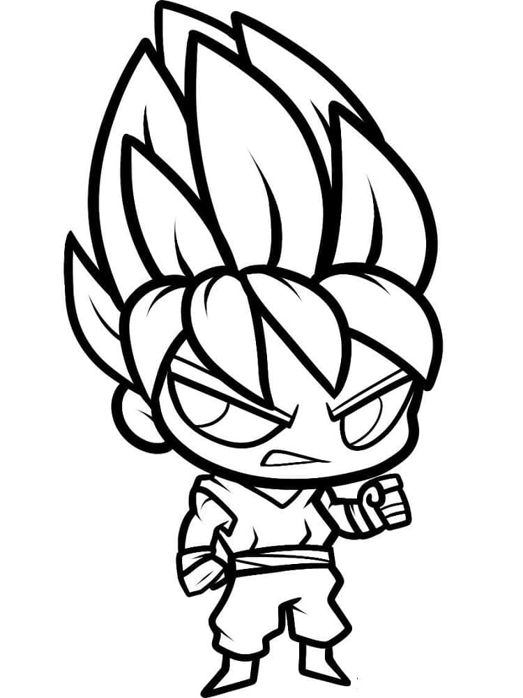 Chibi Goku Värityskuva