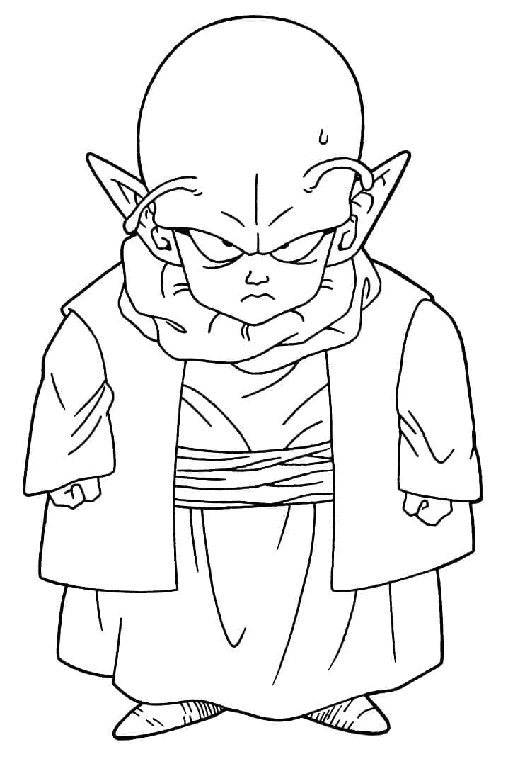 Dende Dragon Ball Zstä Värityskuva