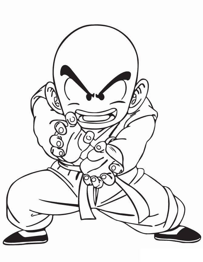 Krillin in Dragon Ball Z Värityskuva