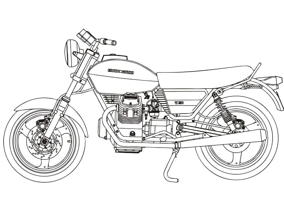 Guzzi V50 Mopo Värityskuva