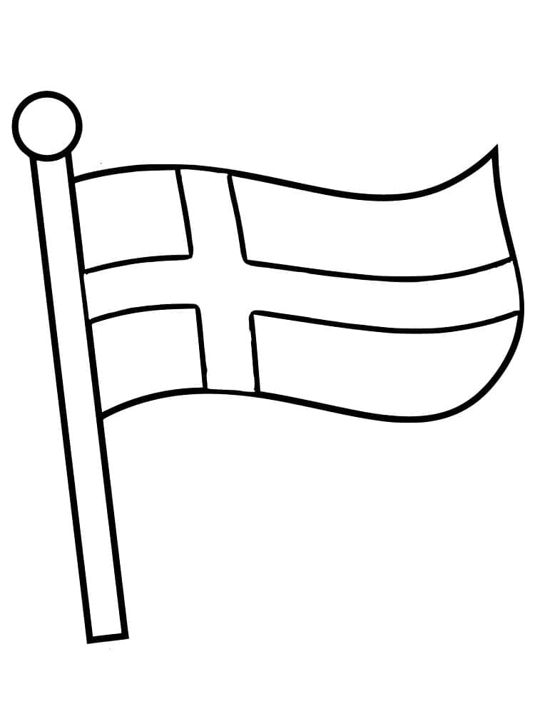 Suomen Lippu coloring pages