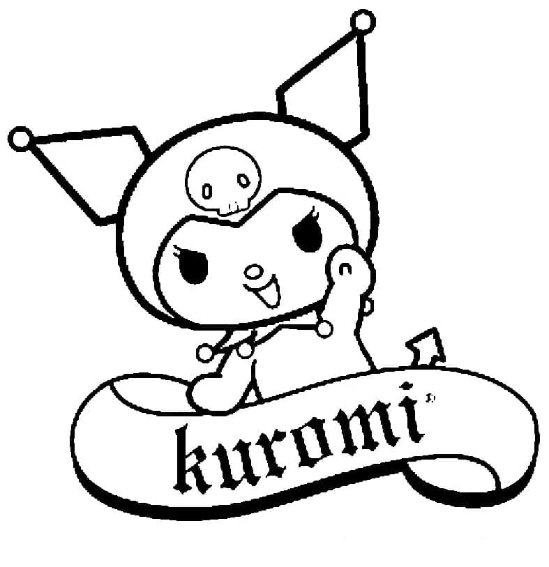 Kuromi Tulostettava Värityskuva