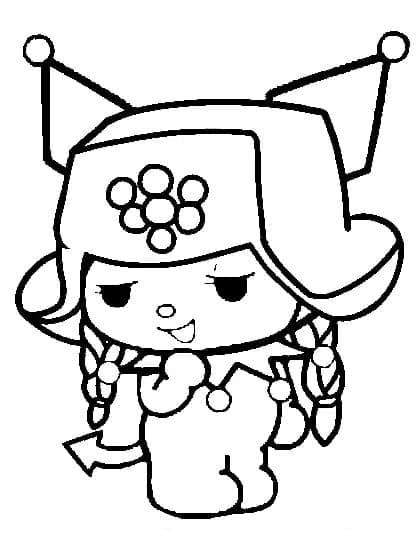 Mamezuku Kuromi Värityskuva
