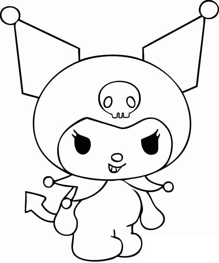Sanrio Kuromi Värityskuva