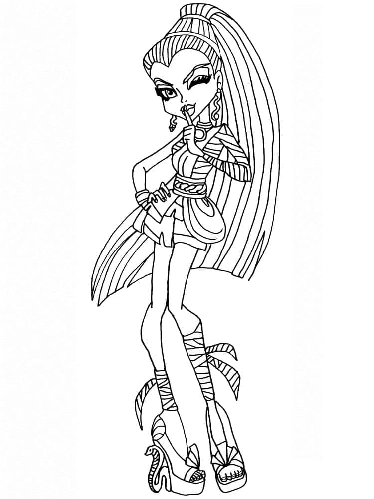 Nefera De Nile Monster High Värityskuva