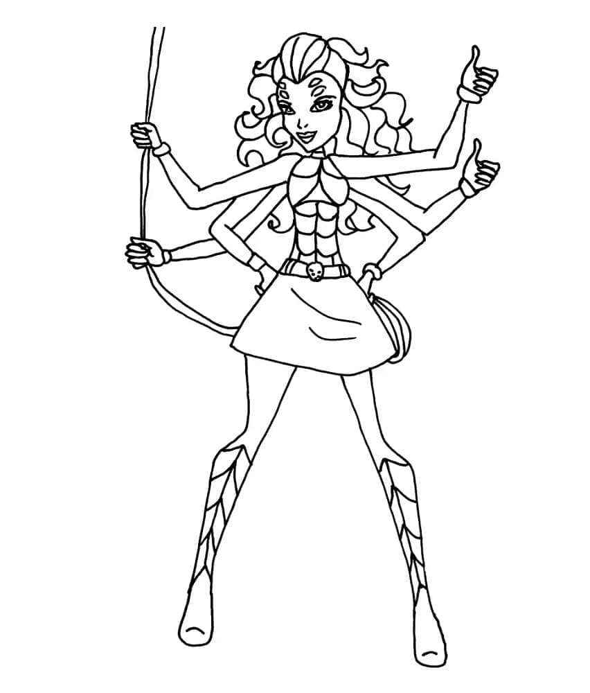 Webarella Monster High Värityskuva