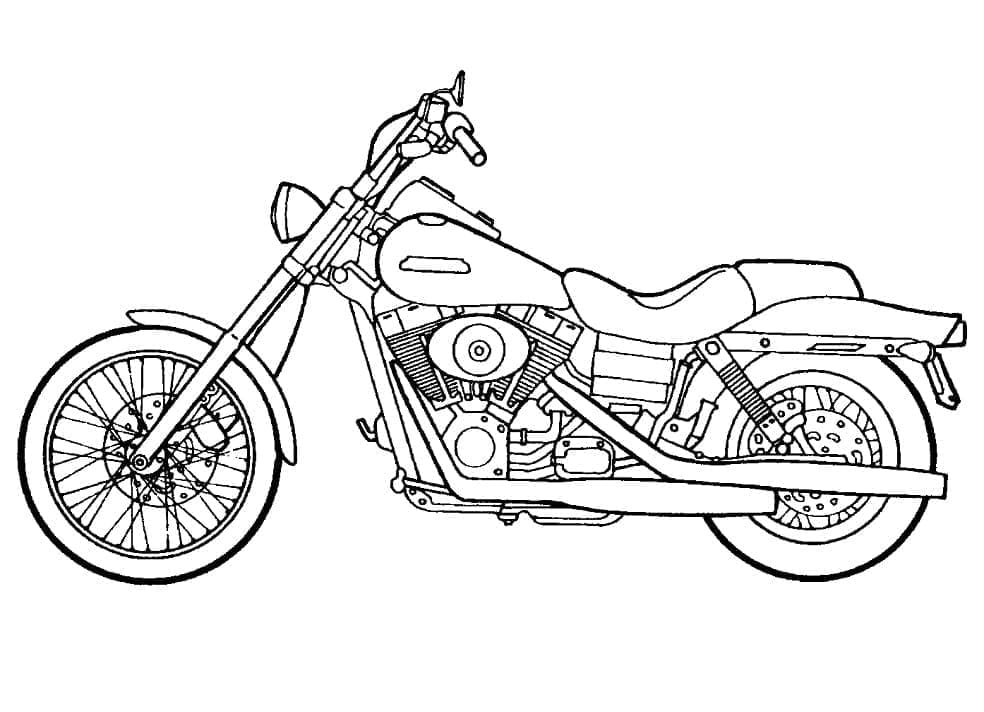 Moottoripyörä coloring pages