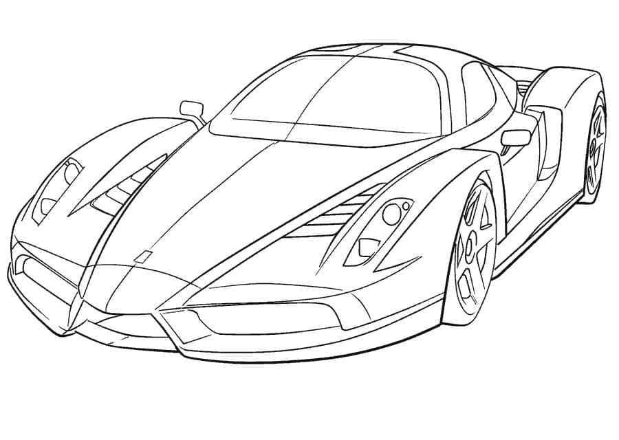 Kilpa-auto coloring pages