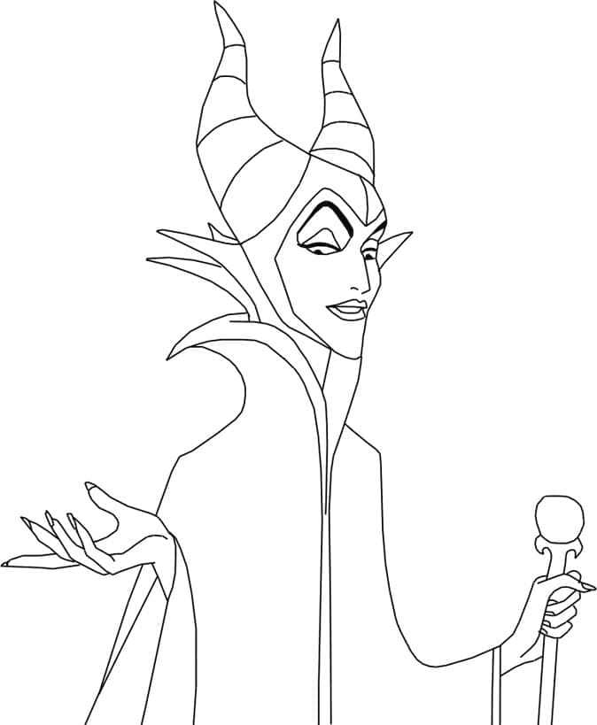 Prinsessa Ruusunen Maleficent Värityskuva