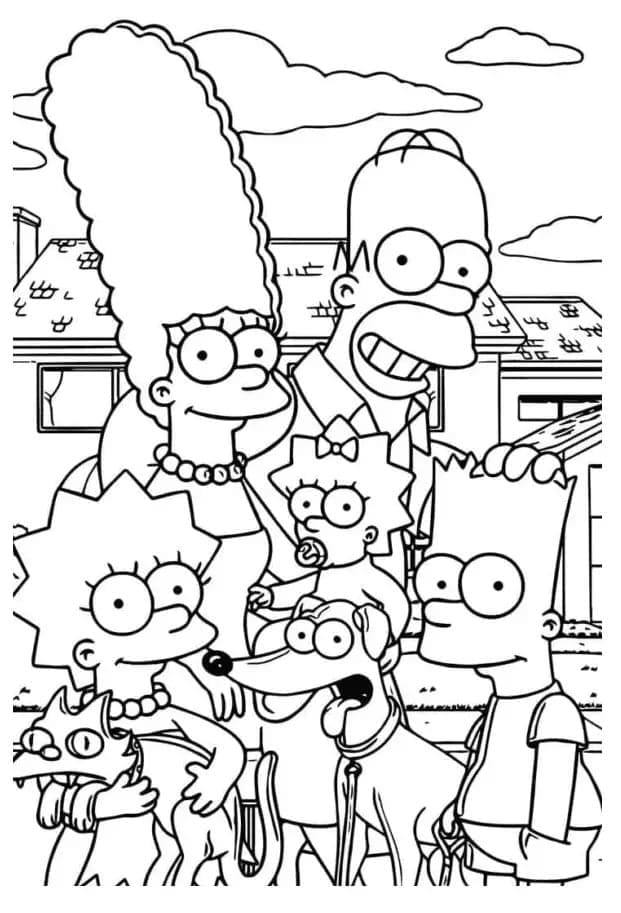 Simpsonit coloring pages