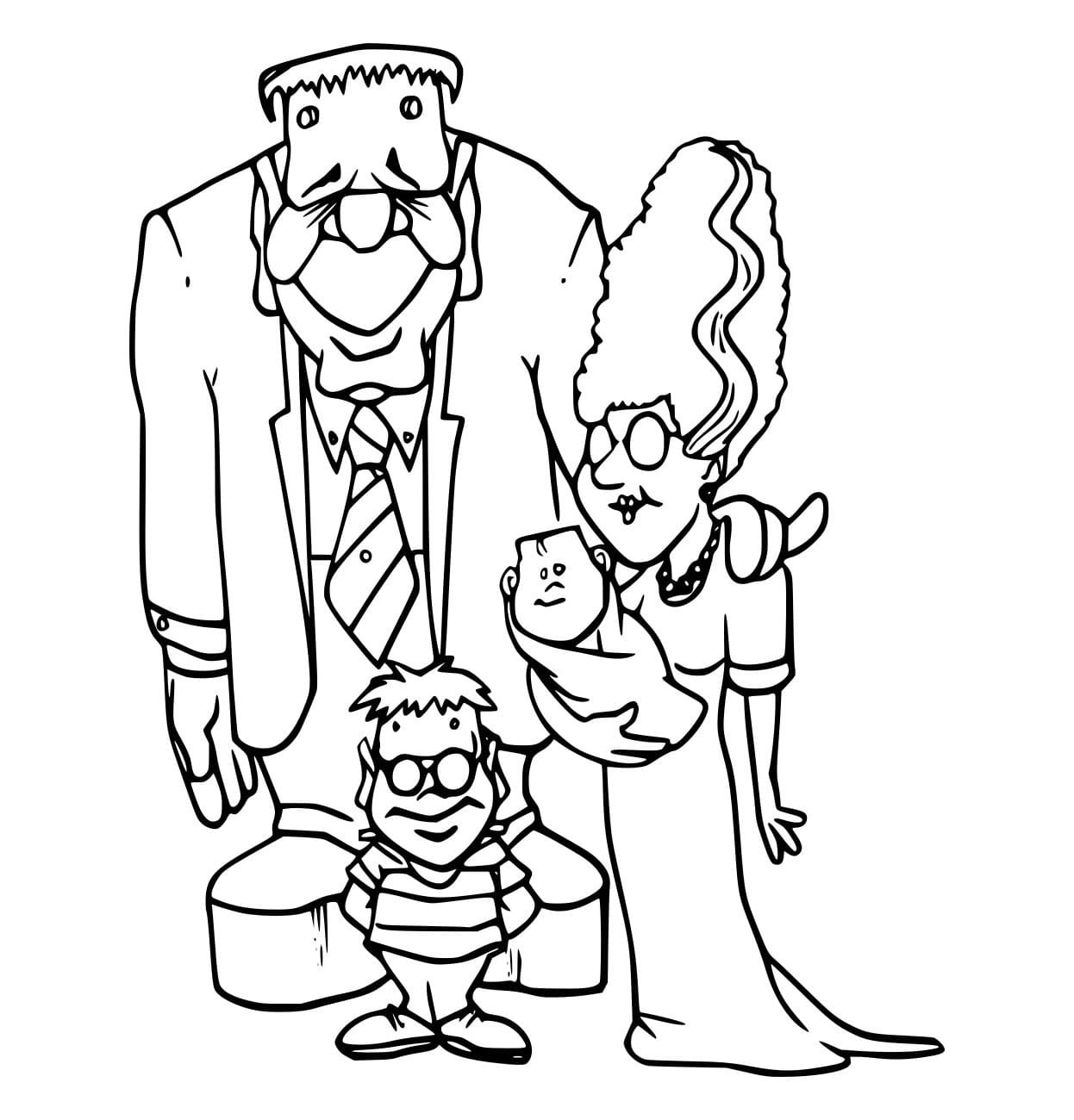 Frankenstein coloring pages