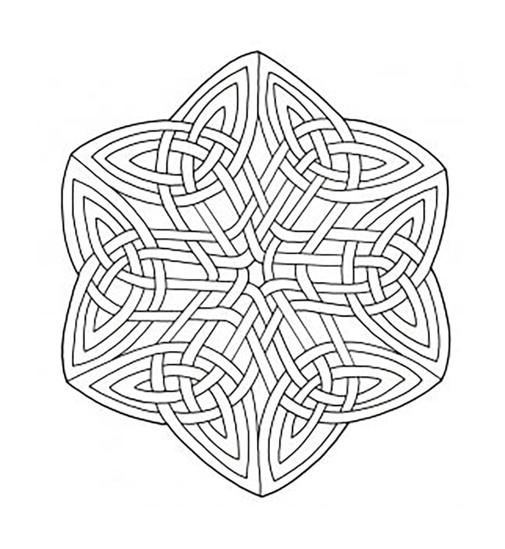 Helppo Mandala Värityskuva