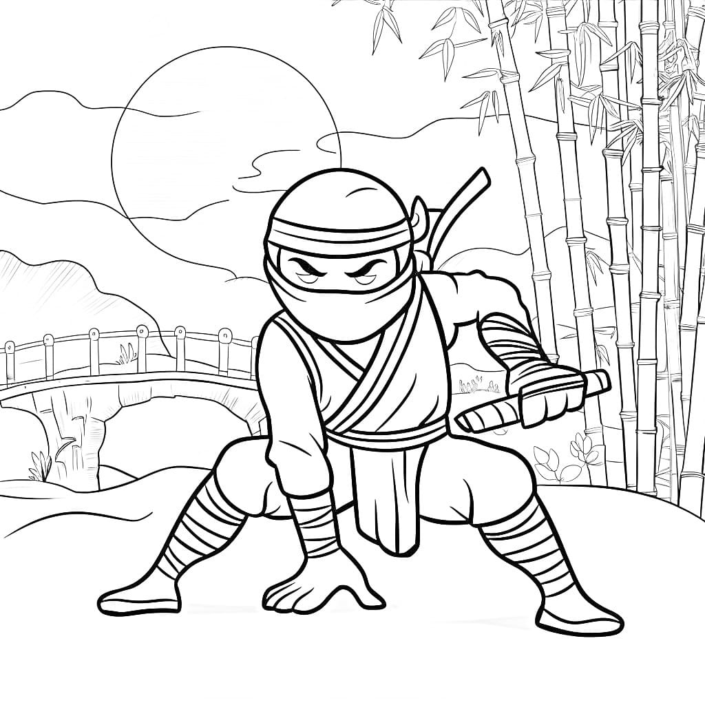 Ninja coloring pages