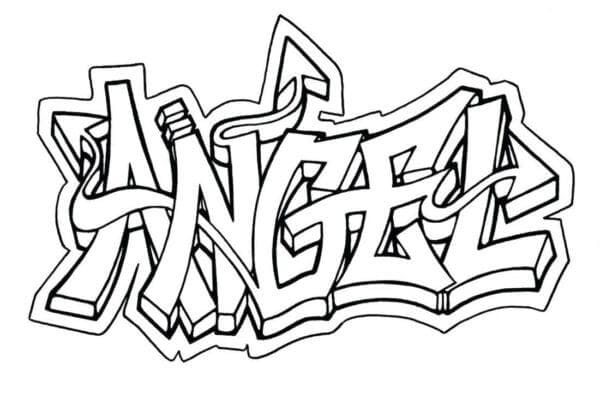 Graffiti coloring pages
