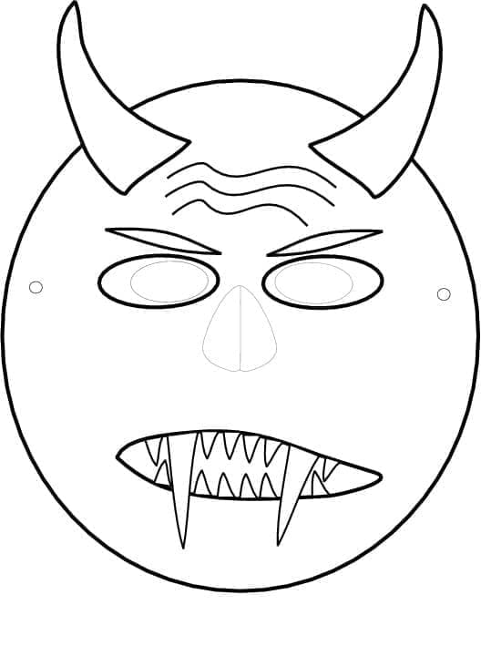 Halloween-naamiot coloring pages