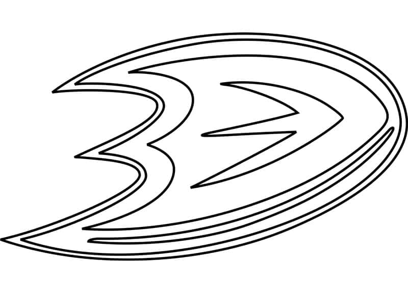 Anaheim Ducksin logo Värityskuva