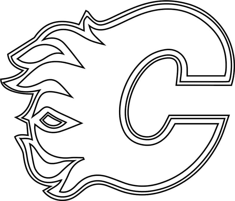 Calgary Flames Logo Värityskuva