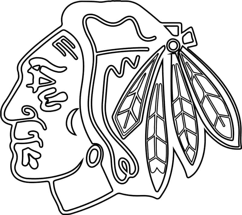 Chicago Blackhawksin logo Värityskuva