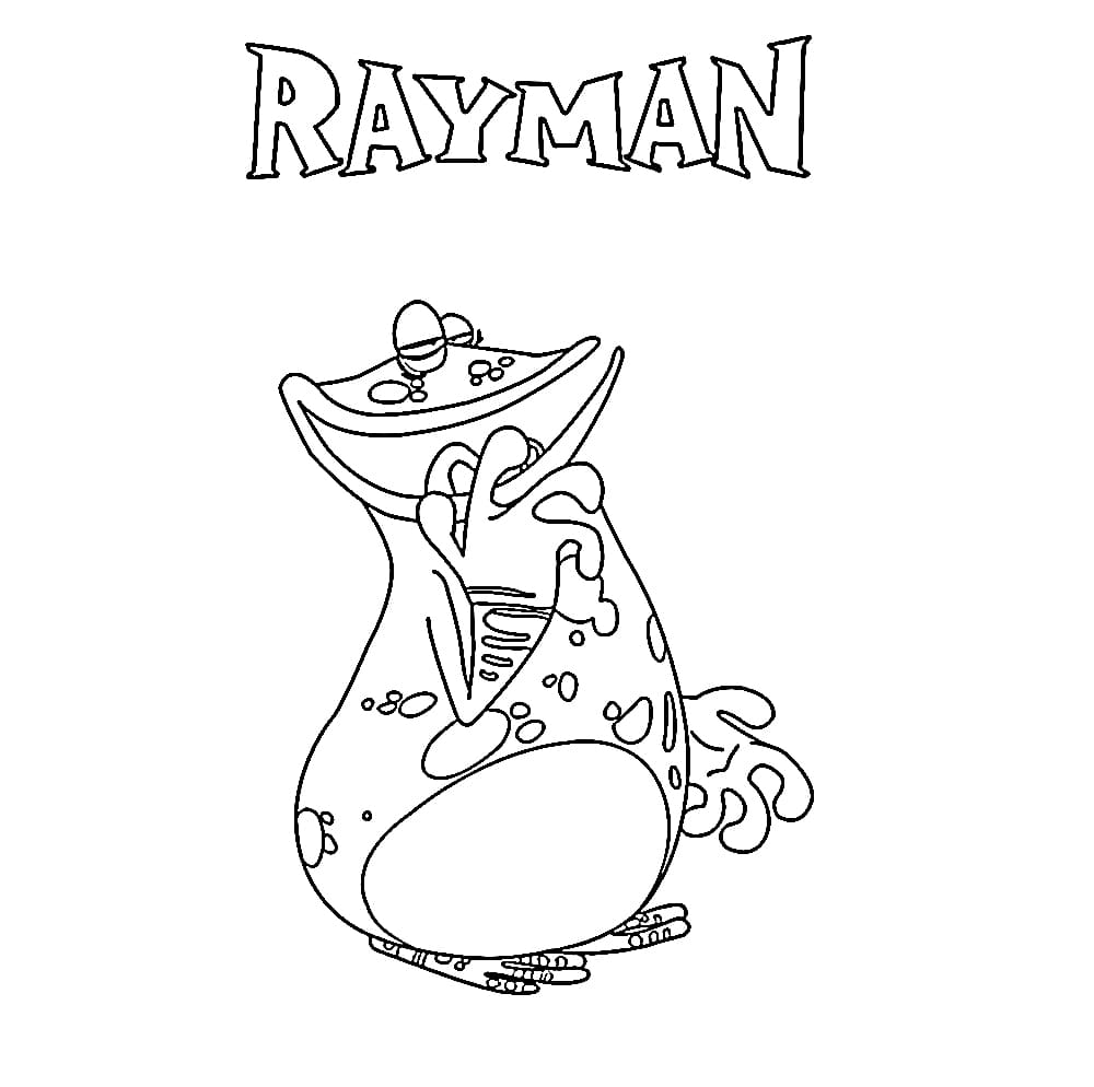 Globox Raymanilta Värityskuva