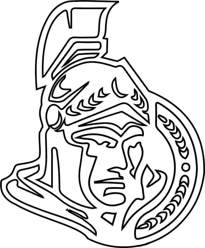Ottawa Senators ilmainen logo Värityskuva