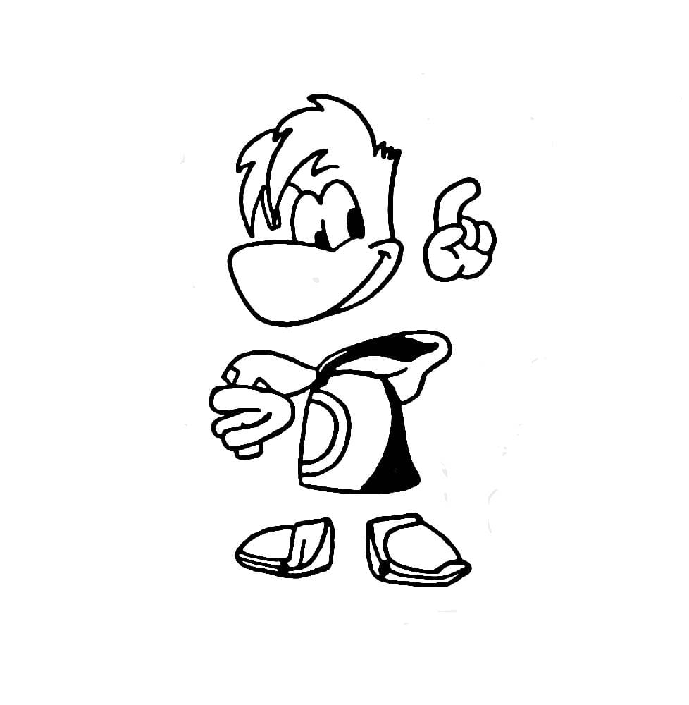 Pikku Rayman Värityskuva