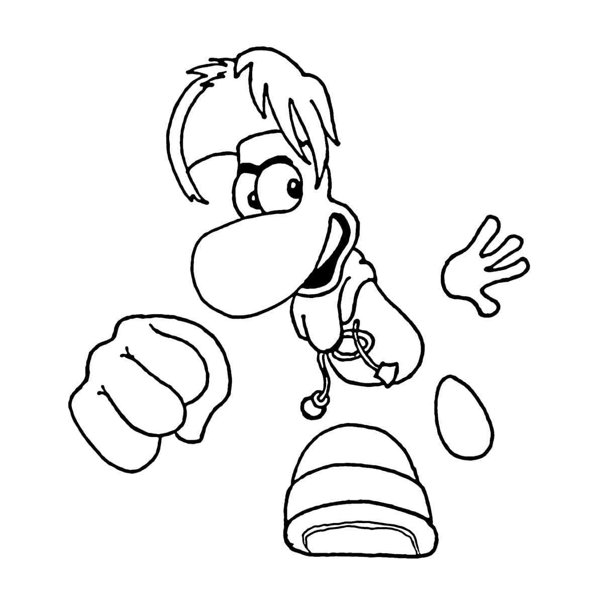 Rayman juoksee Värityskuva
