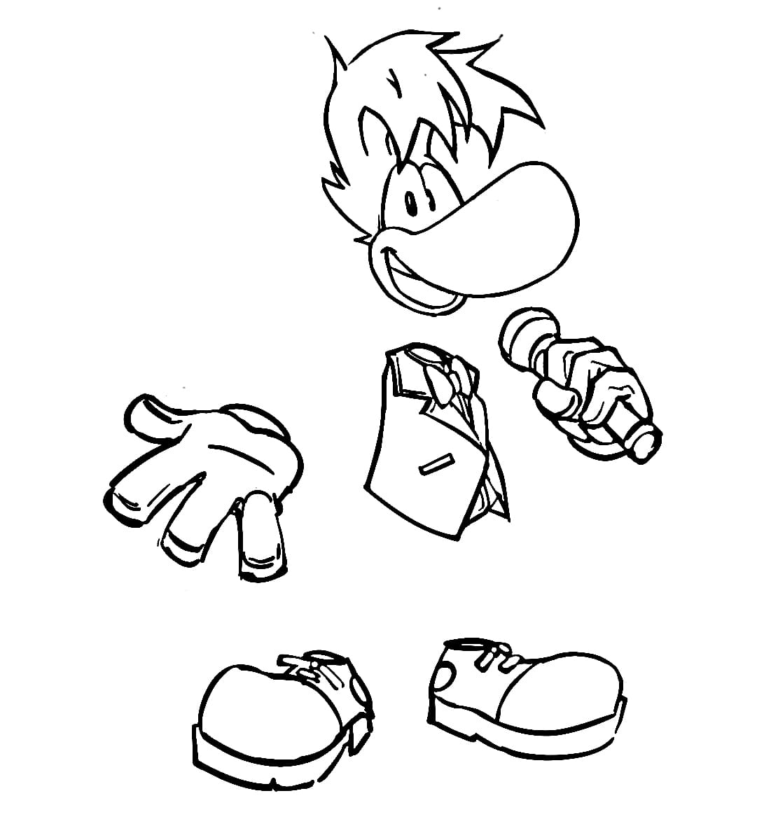 Rayman laulaa Värityskuva