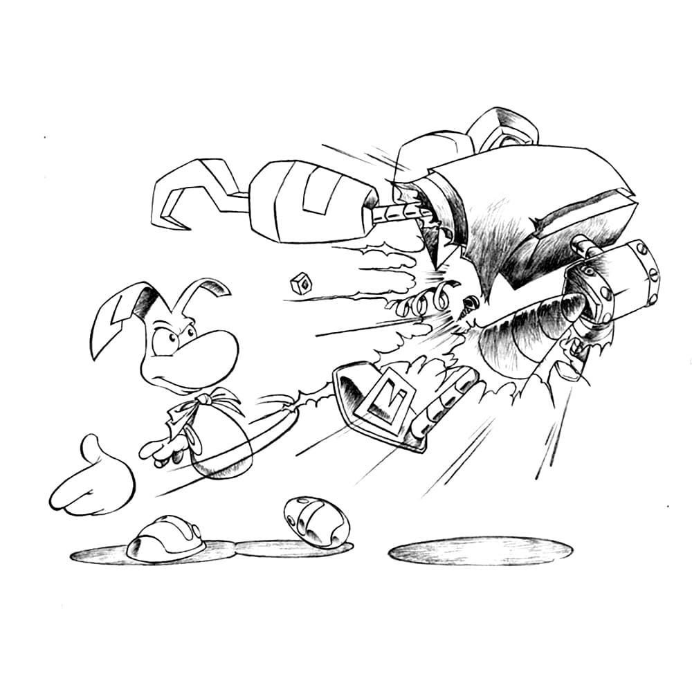 Rayman taistelu Värityskuva