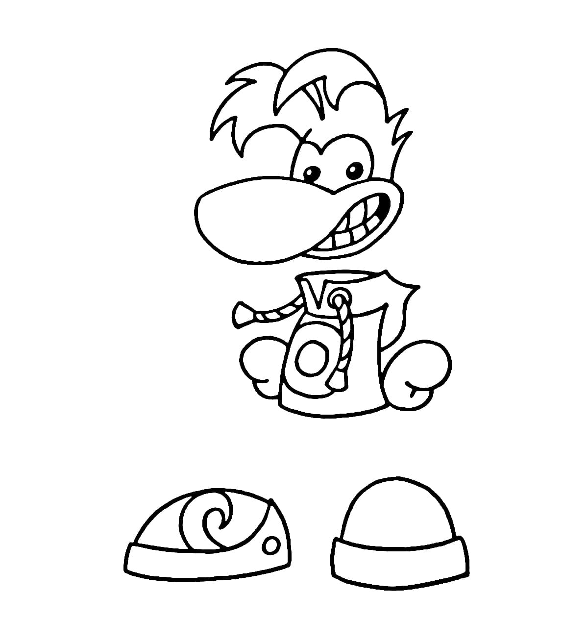 Rayman coloring pages