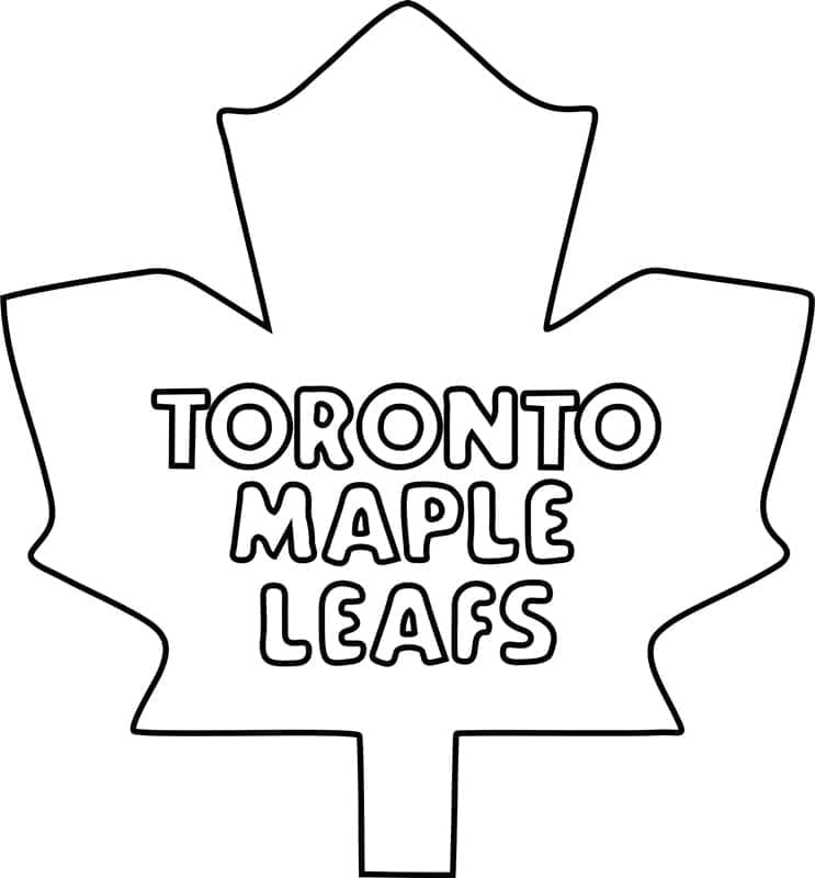 Toronto Maple Leafsin logo Värityskuva