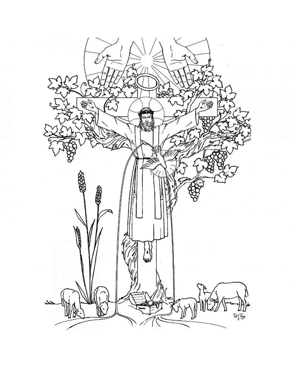 Pyhäinpäivä coloring pages