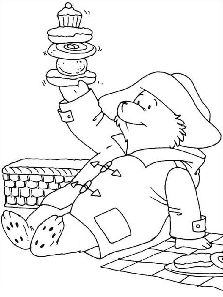 Ilmainen Paddington kuva Värityskuva