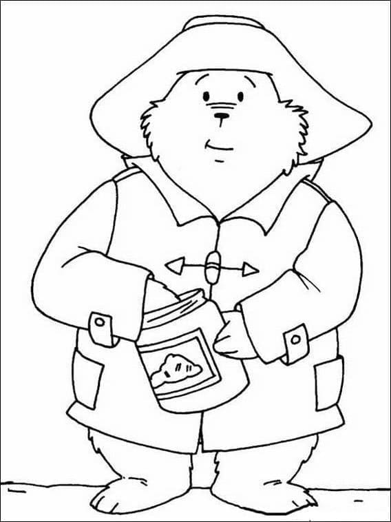 Paddington lapsille Värityskuva
