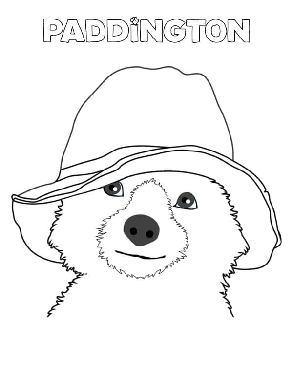 Paddingtonin kasvot Värityskuva
