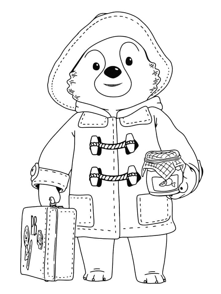Pikku Paddington Värityskuva