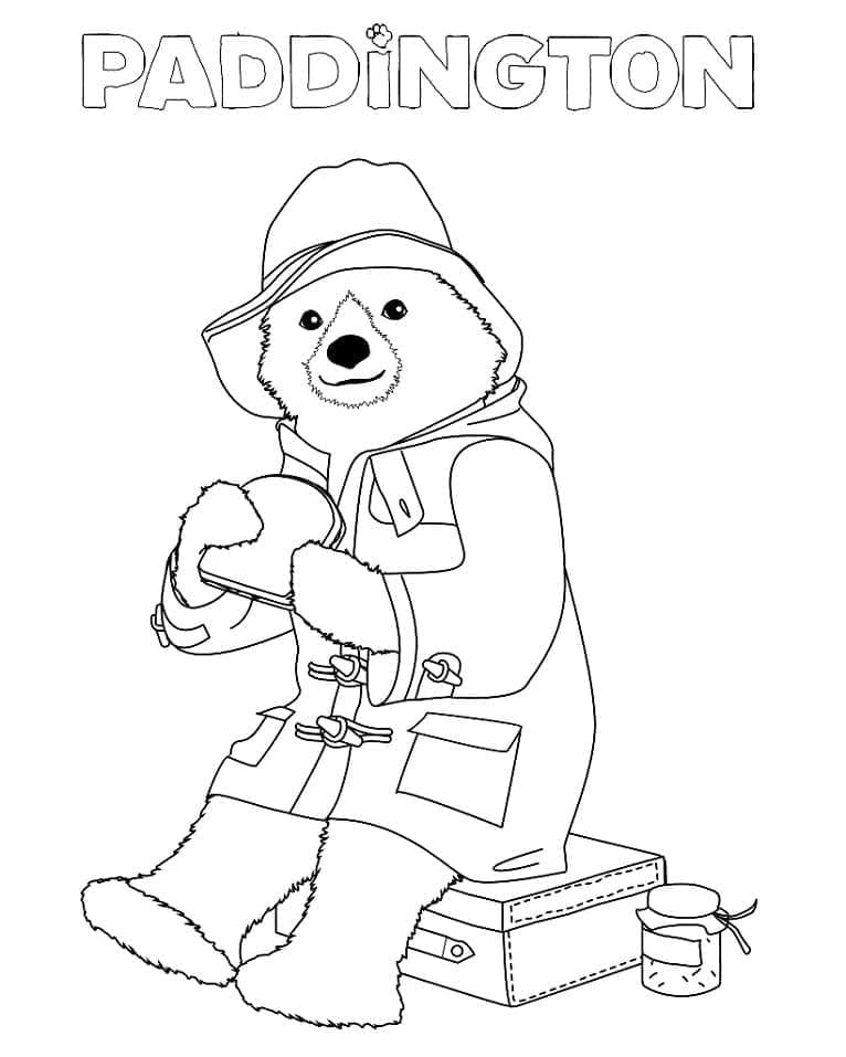 Suloinen Paddington Värityskuva