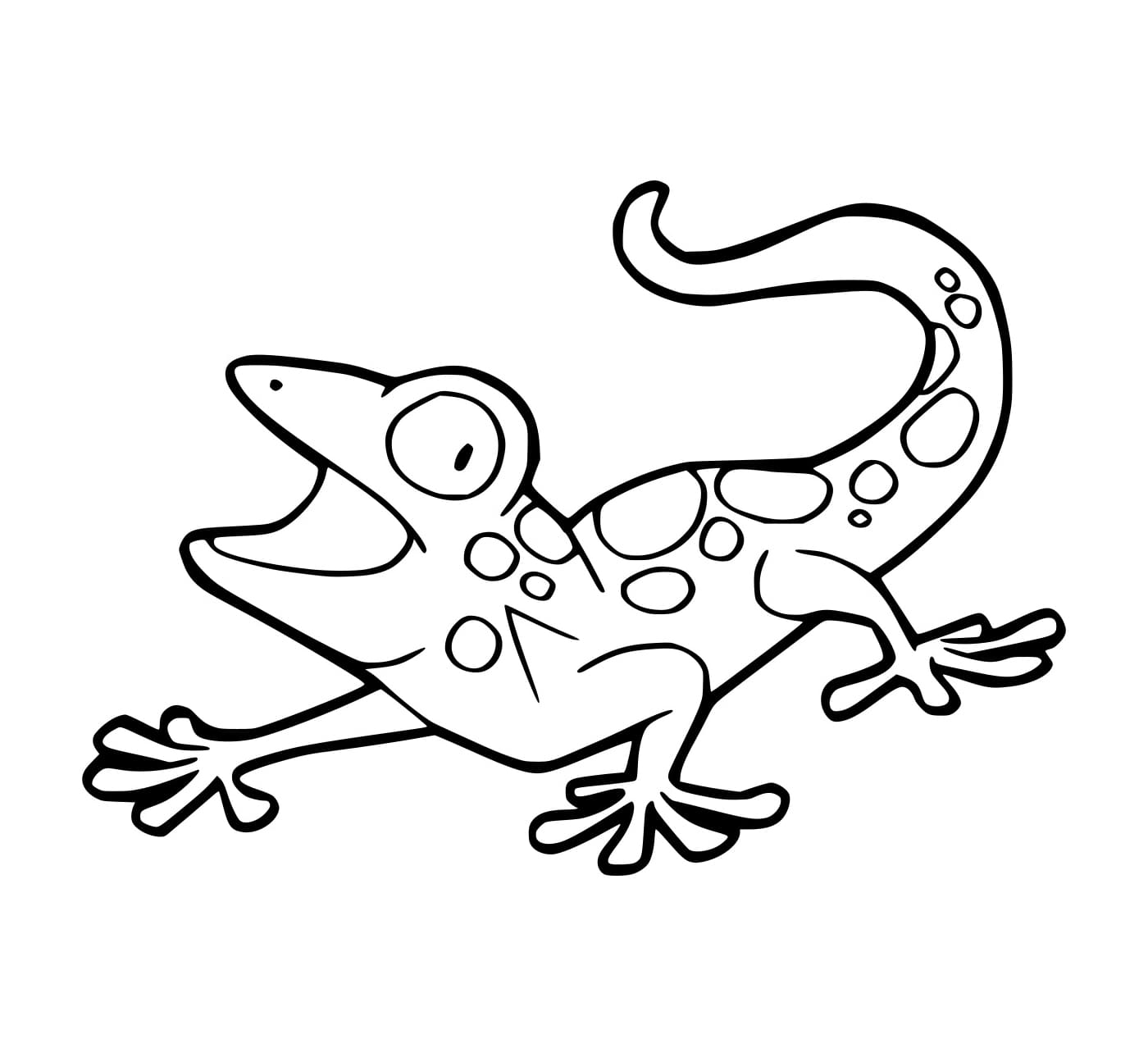 Gecko coloring pages