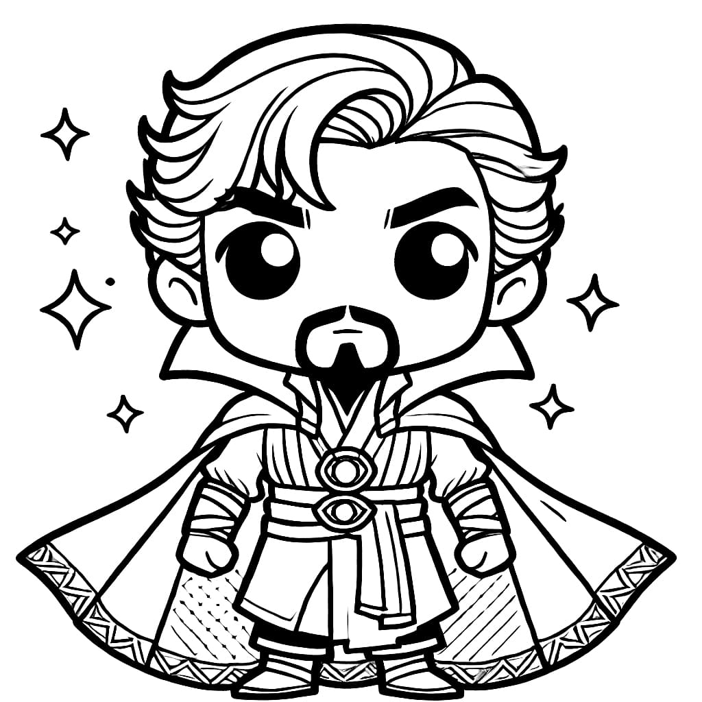 Chibi Doctor Strange Värityskuva