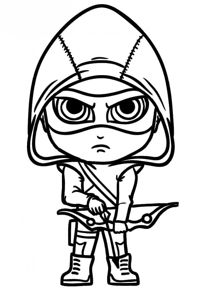 Chibi Green Arrow Värityskuva