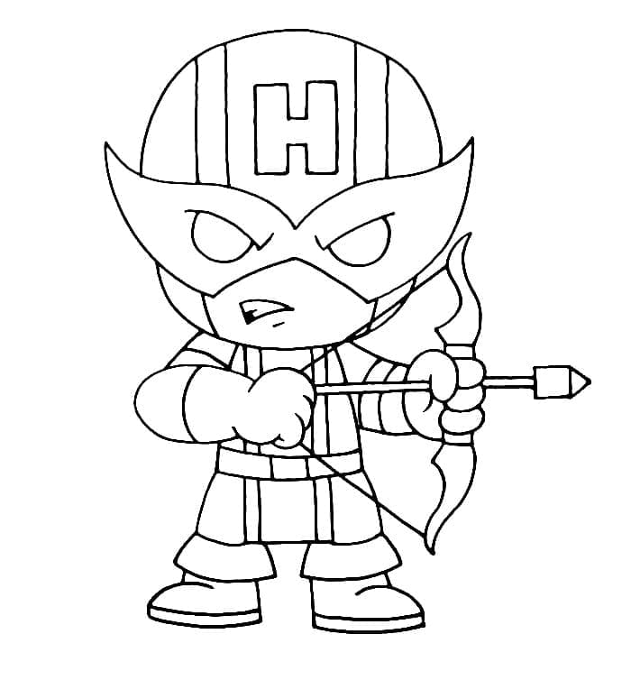 Chibi Hawkeye Värityskuva
