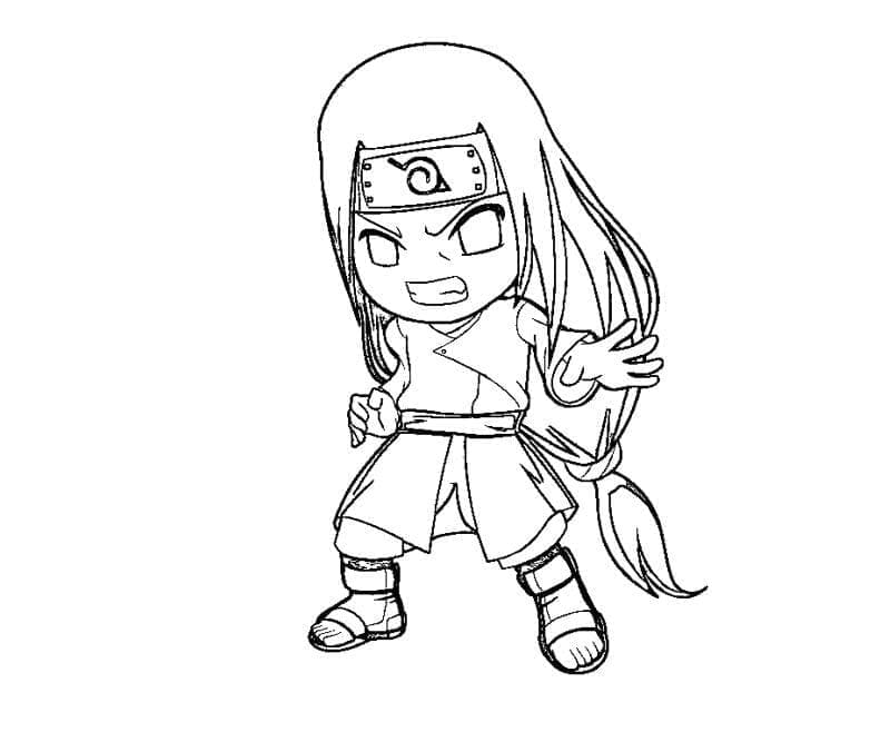 Chibi Hyuga Neji Värityskuva